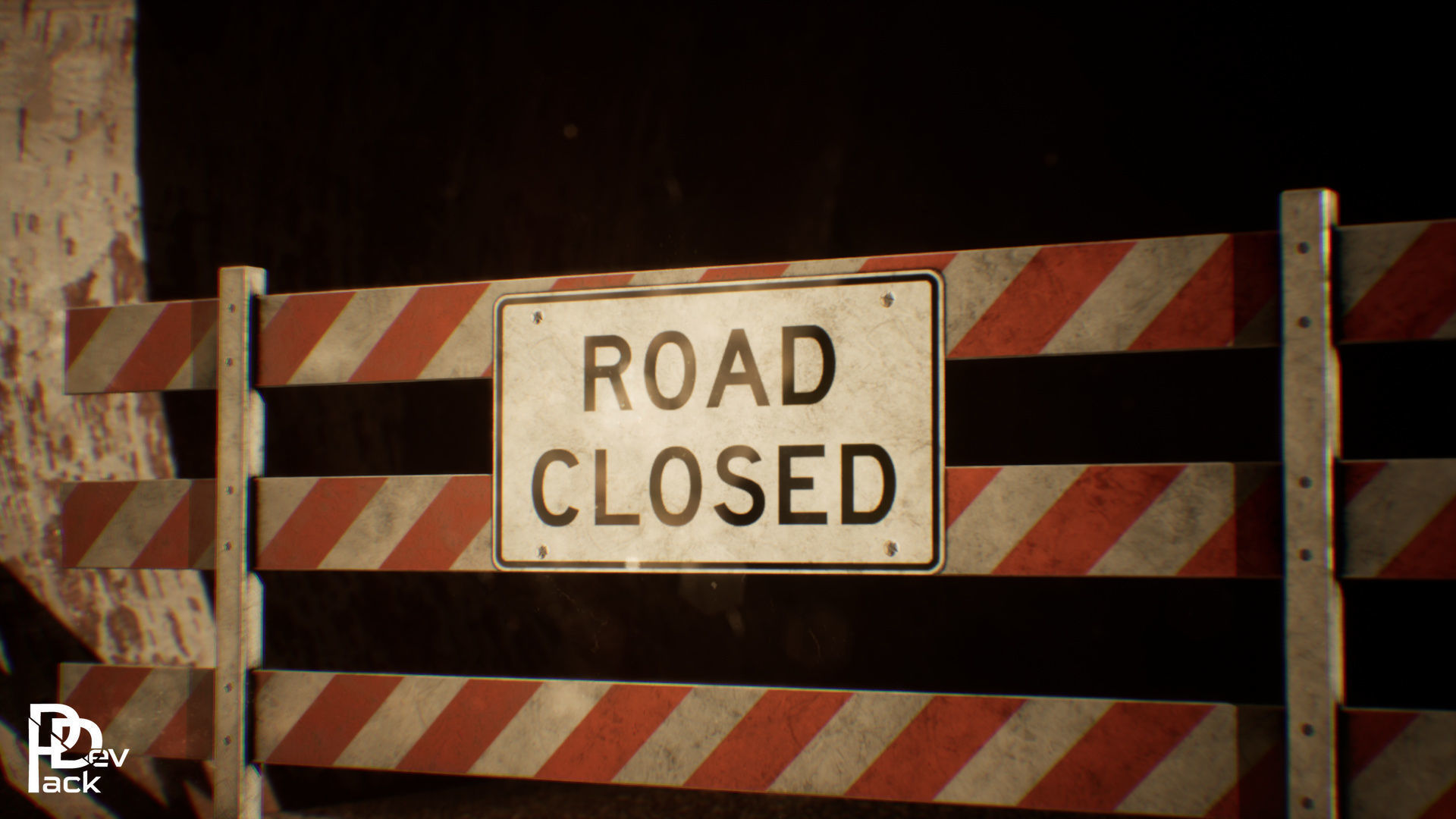 Old Metro Tunnel 20 Assets Low-poly 3D model_4