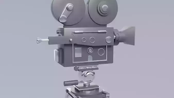 Old broadcast camera 3D model