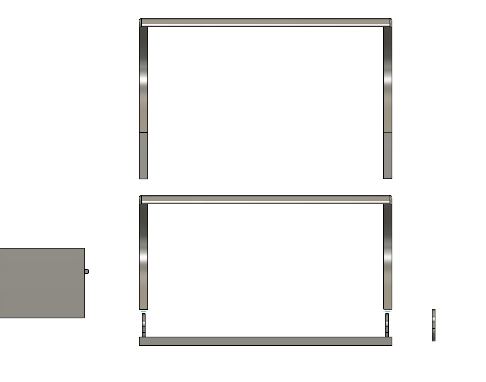 Mini Shelving system 3D print model_1