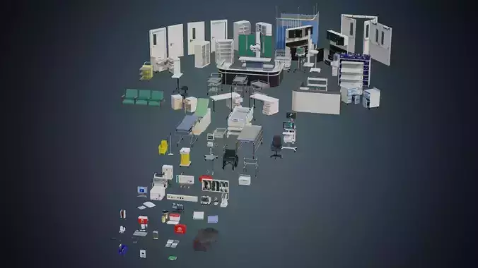 Hospital Props Mega Collection 1 Basic 