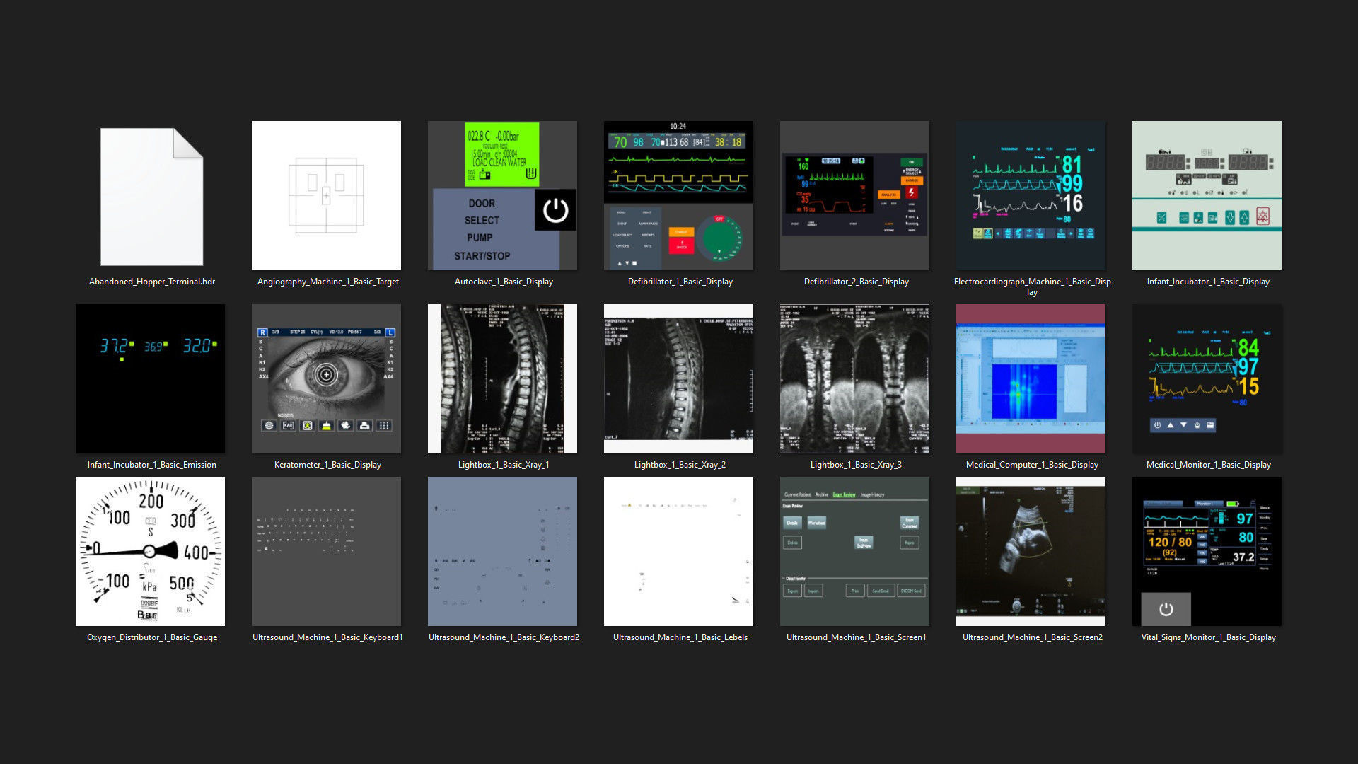 Hospital Props Mega Collection 1 Basic _39