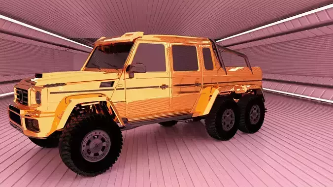 Mercedes G Class Brabus 6x6 3D model Mercedes G Class Brabus 6x6 3D model