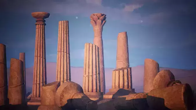 Egypt Modular Pillars 67 Assets