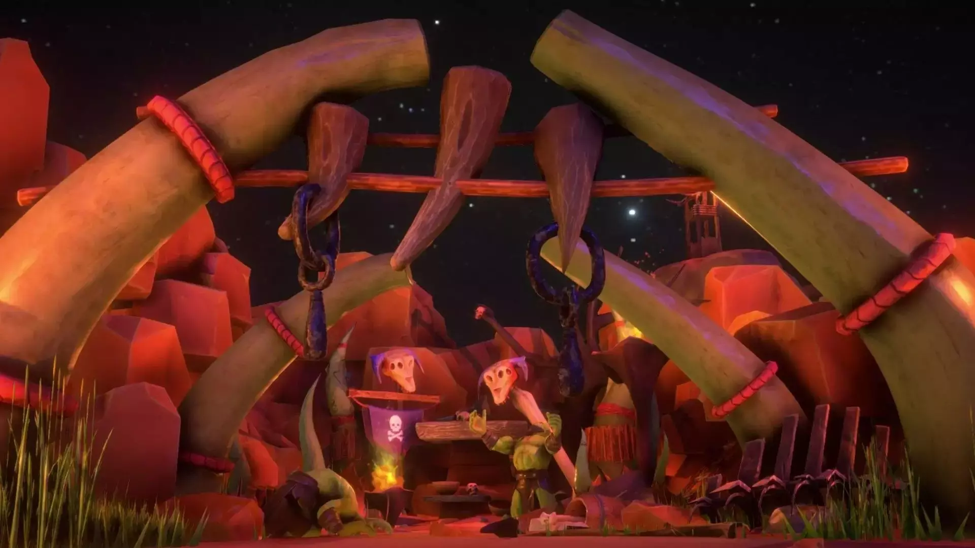 Orc Village Low-poly 3D model