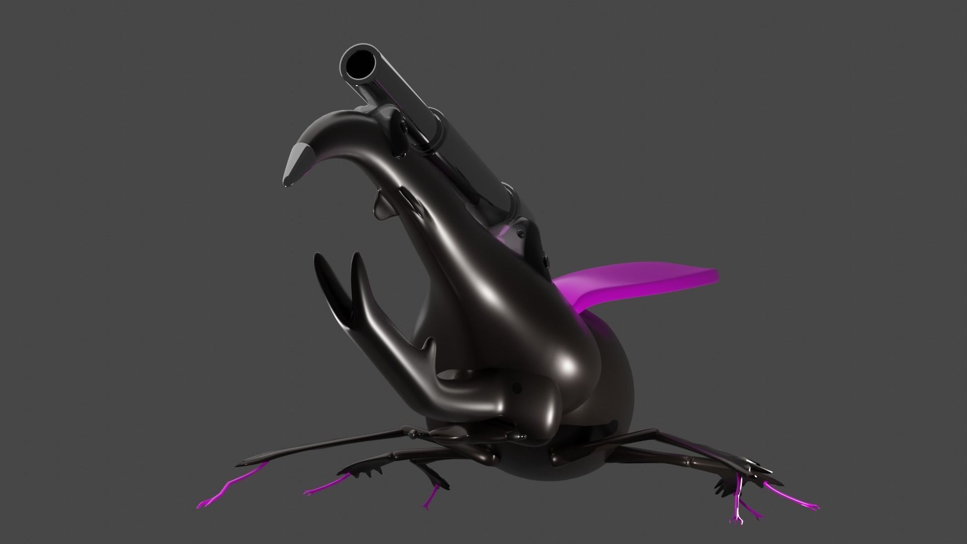 animals 3d characters animal  stag beetle 3D model_1