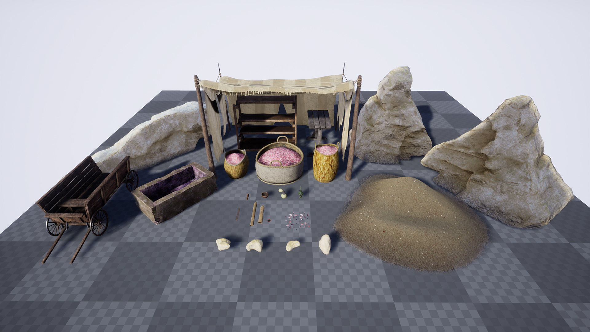 Perfume Store 32 Assets Low-poly 3D model_8