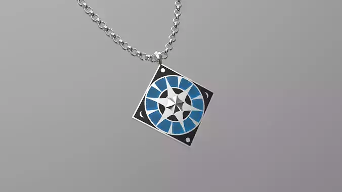 Tolkien pendant Earendile v2 3D model and icon for printing 3D print model