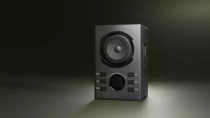 The speaker is acoustic 3D model