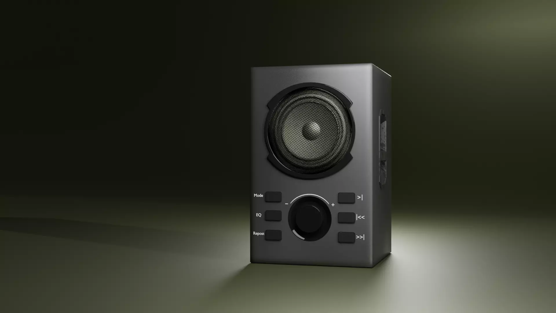 The speaker is acoustic 3D model