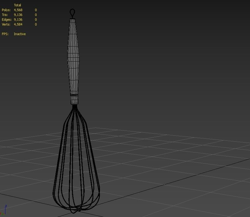 Whisk M06 Low-poly 3D model_2