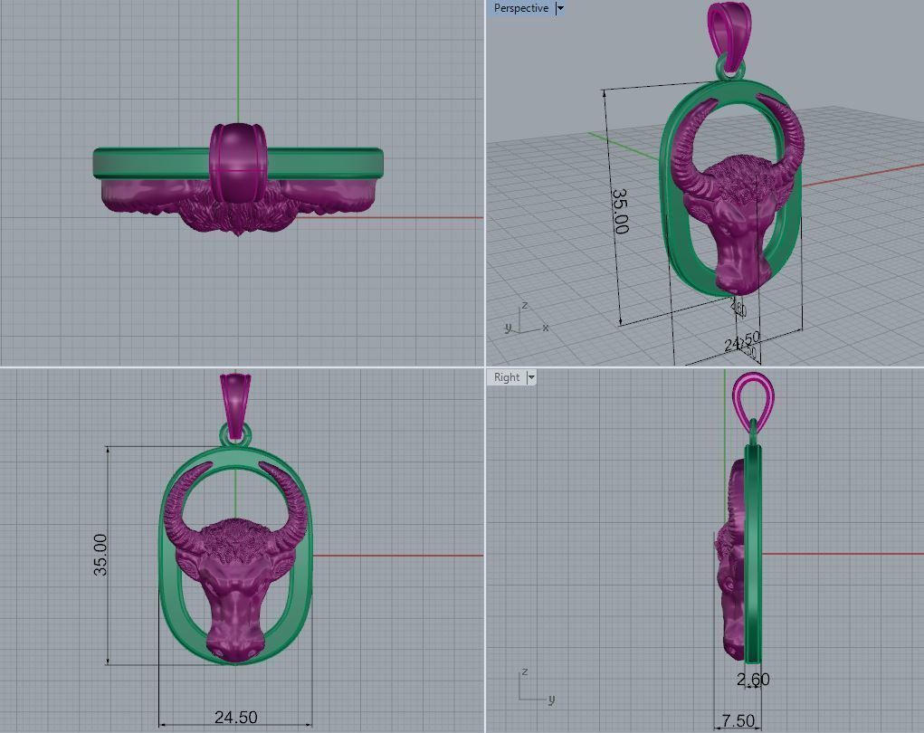 Pendant 3D print model_6
