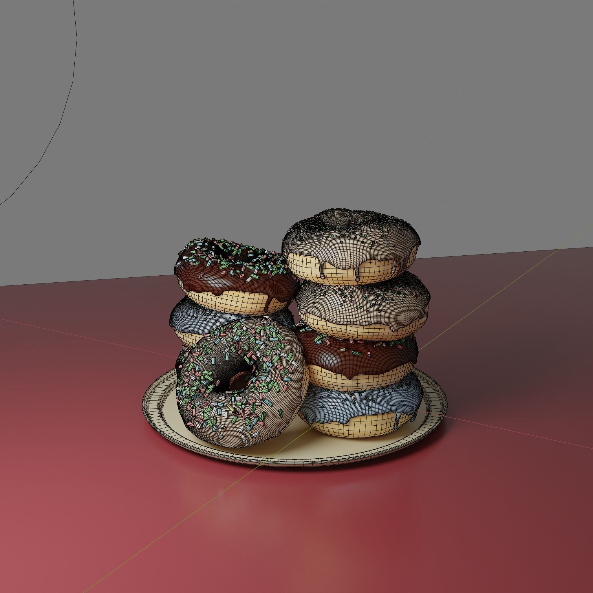 Donuts 3D model_6