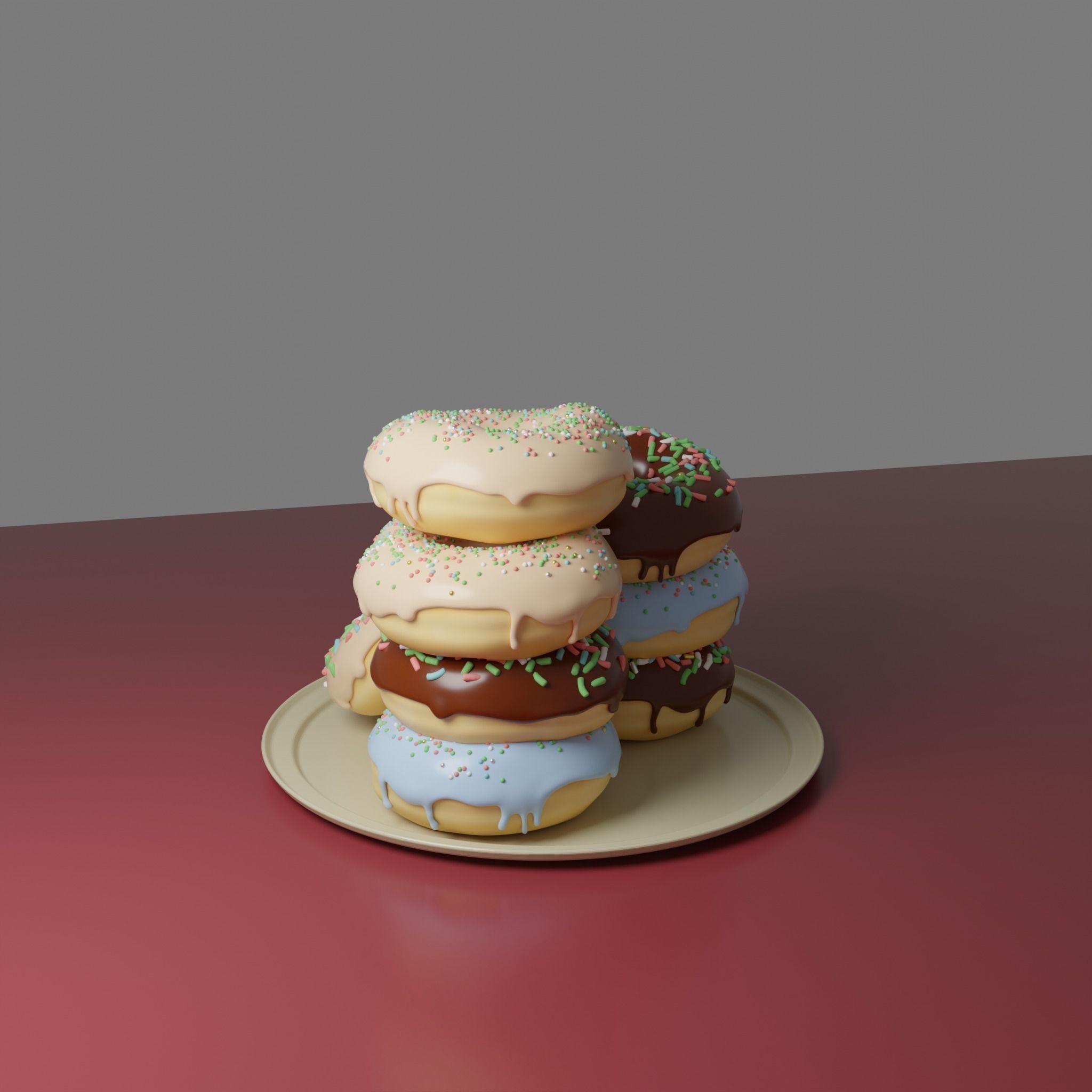 Donuts 3D model_3