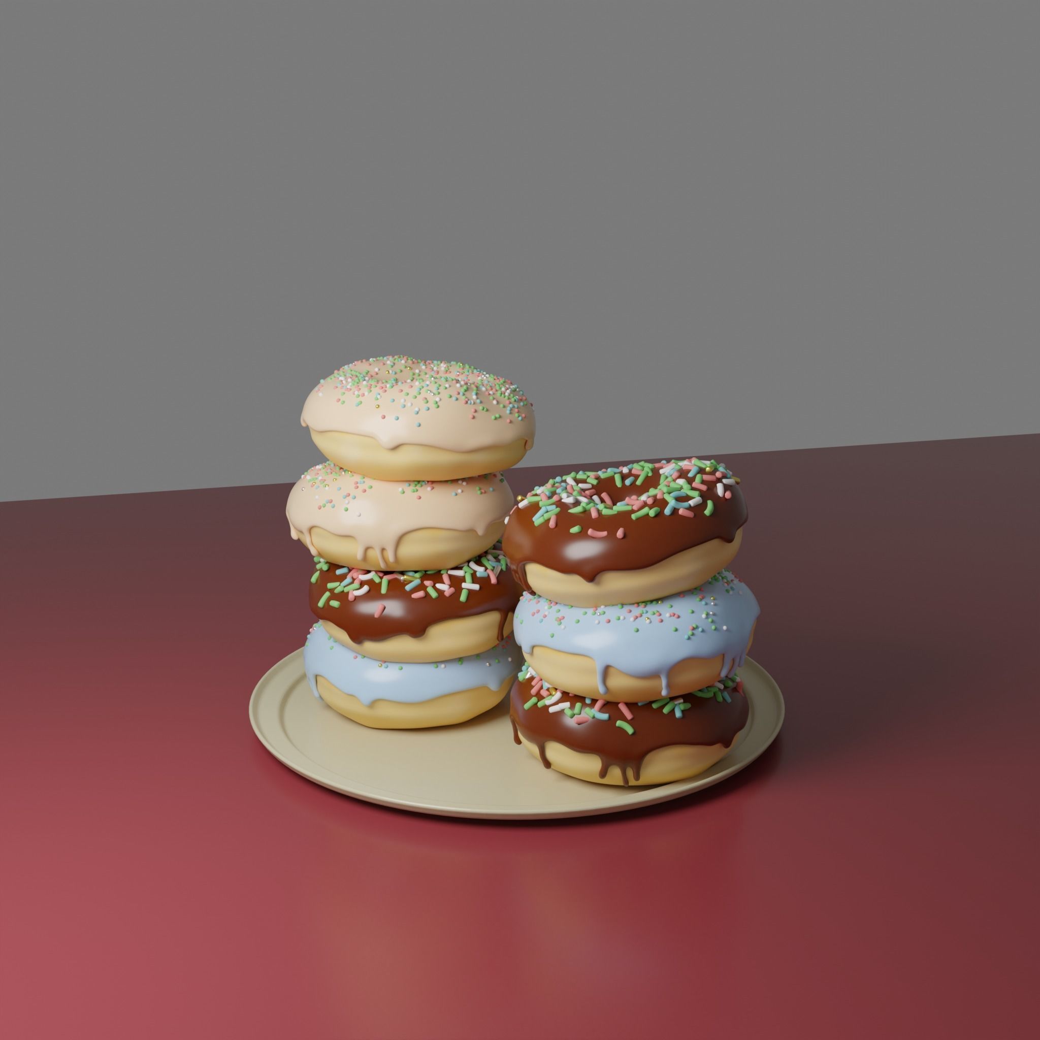 Donuts 3D model_4