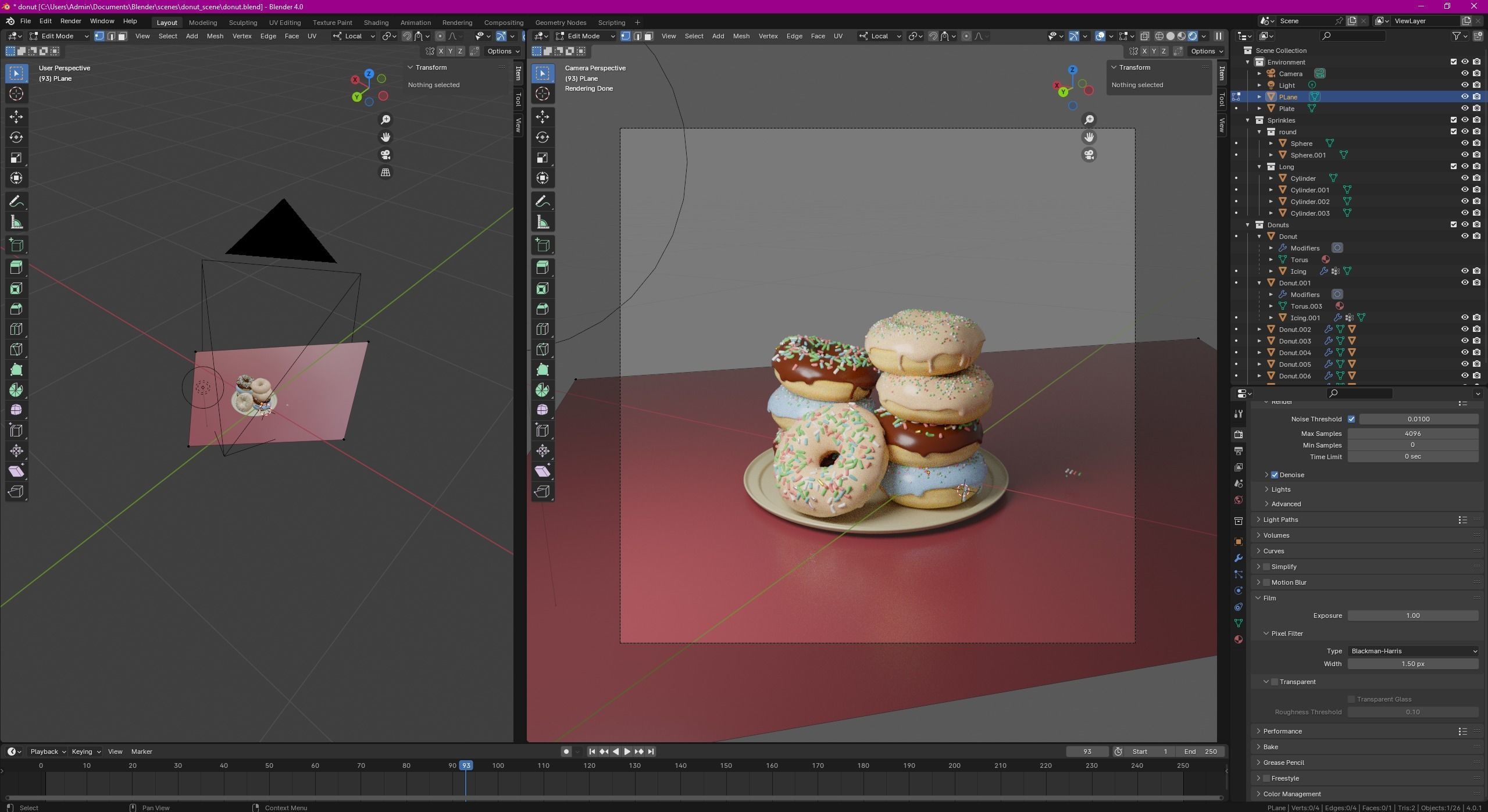 Donuts 3D model_2