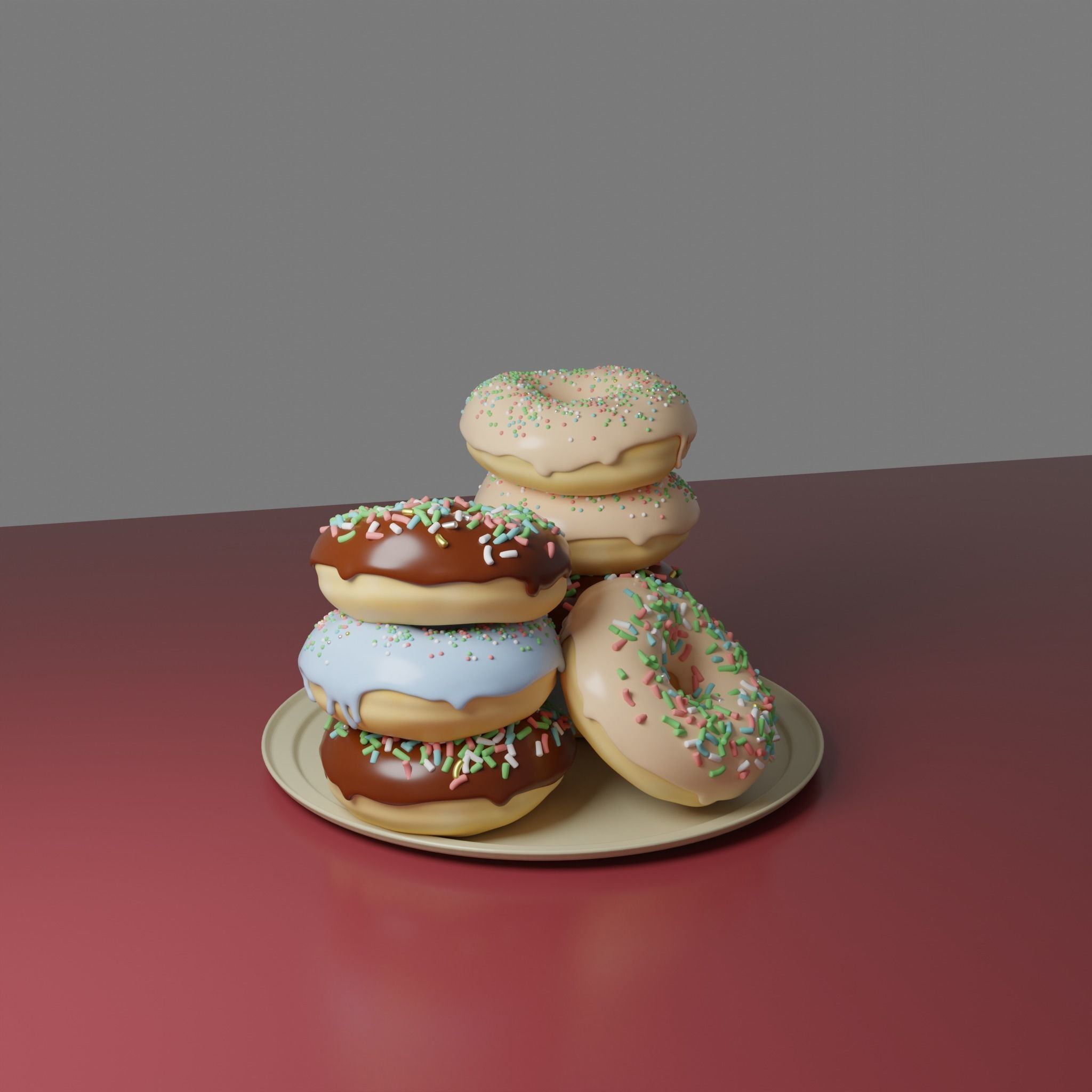 Donuts 3D model_5