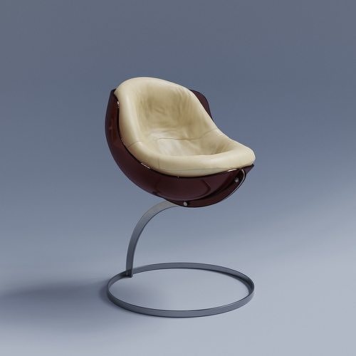 Designer sphere chair 3D model