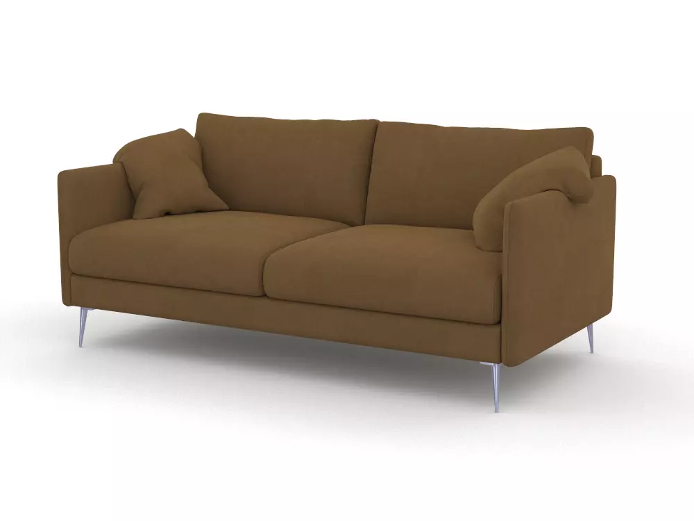 Brown sofa 3D model_0