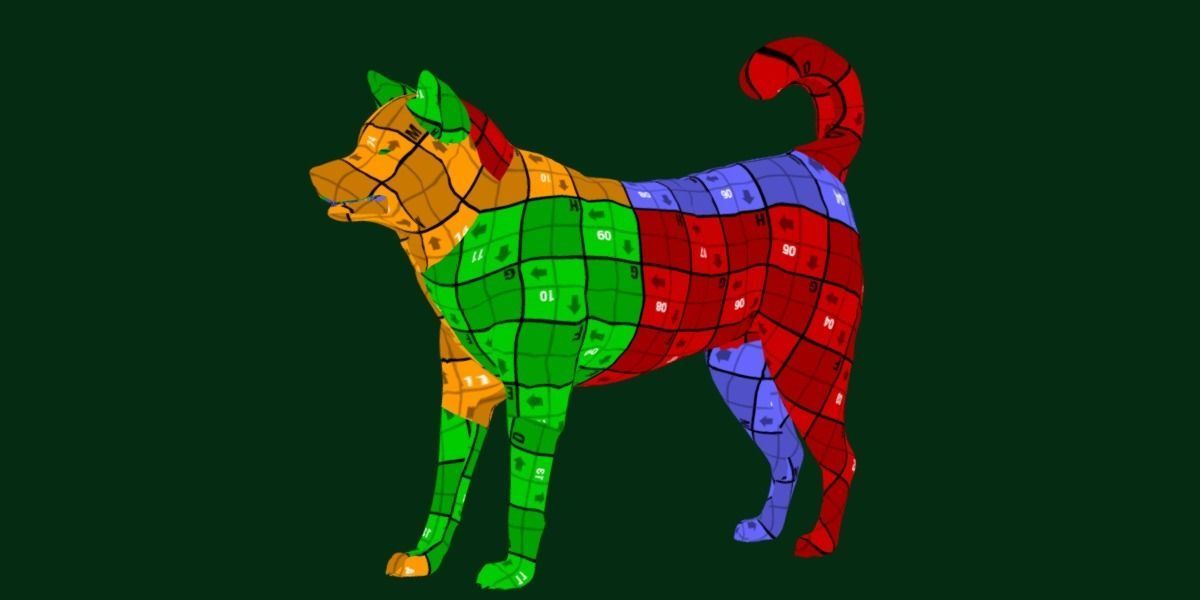 Ainu Dog Breed 3D model_6