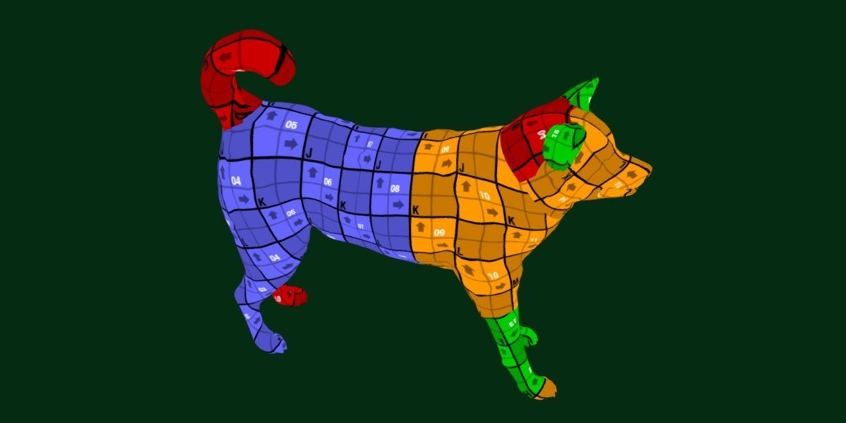 Ainu Dog Breed 3D model_7