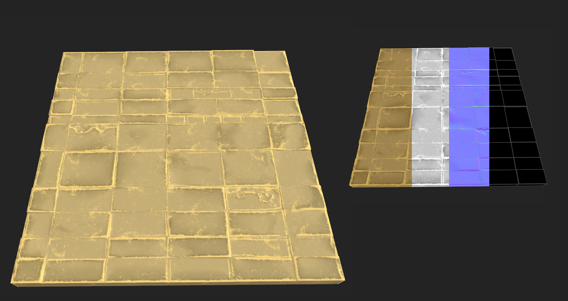 Stylized Egyptian Interior 3D model_11