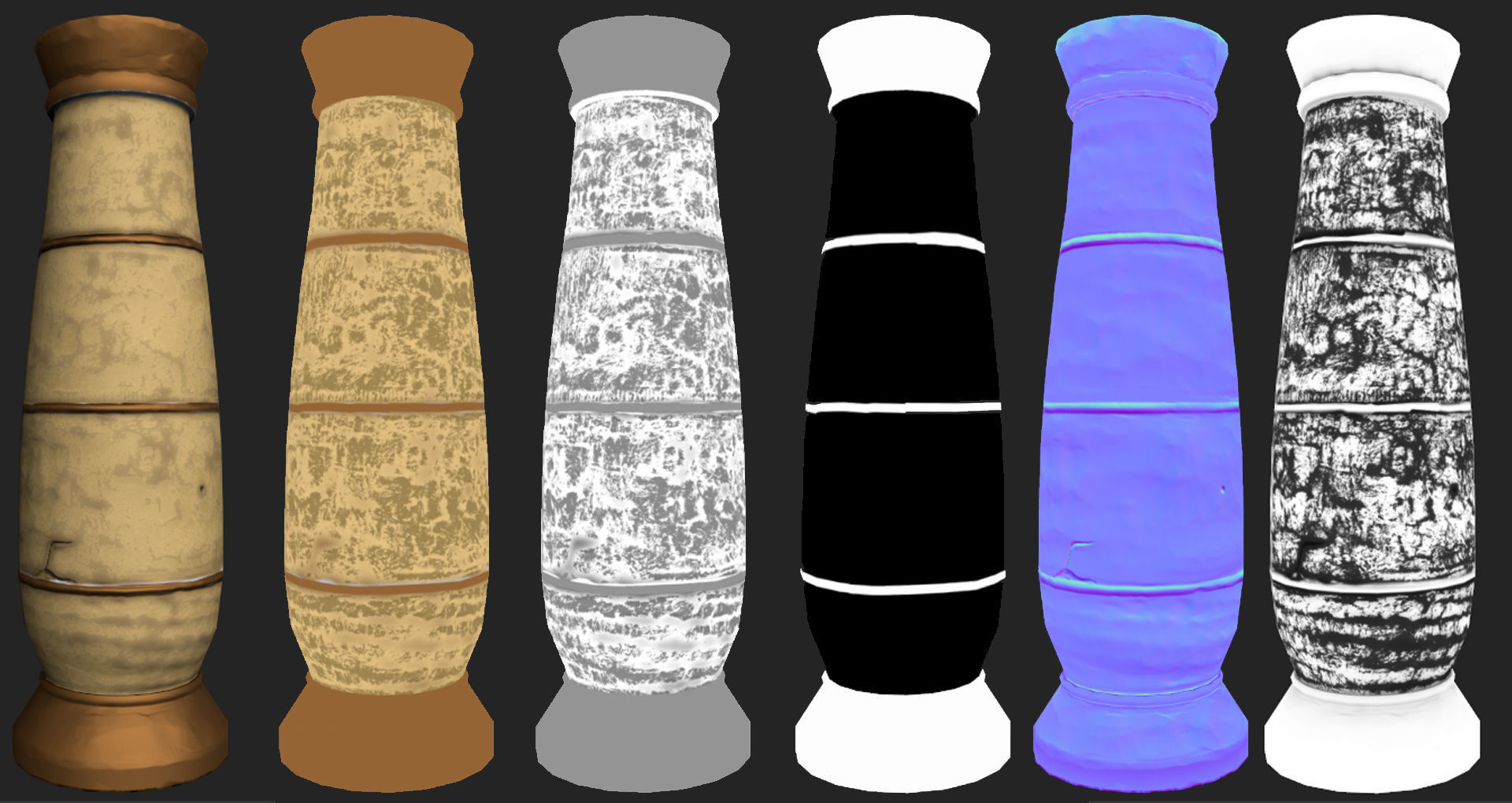 Stylized Egyptian Interior 3D model_17