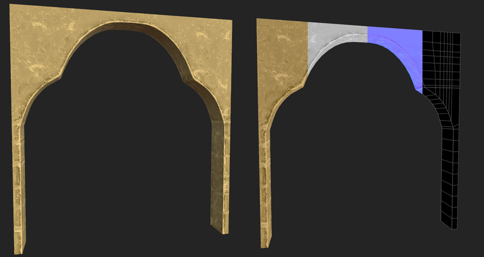 Stylized Egyptian Interior 3D model_7