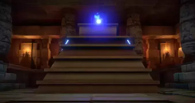 Stylized Egyptian Interior 3D model