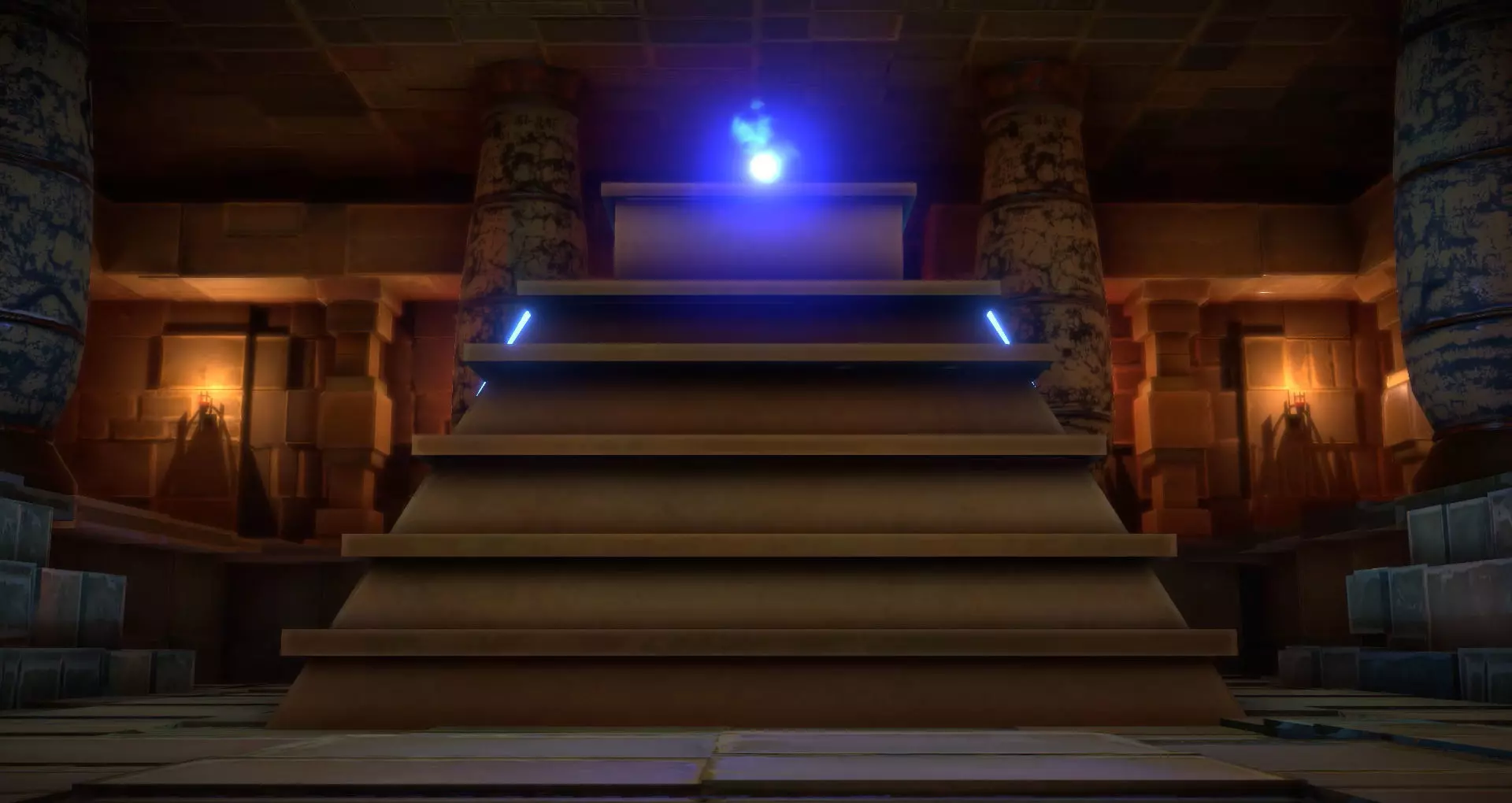 Stylized Egyptian Interior 3D model_0