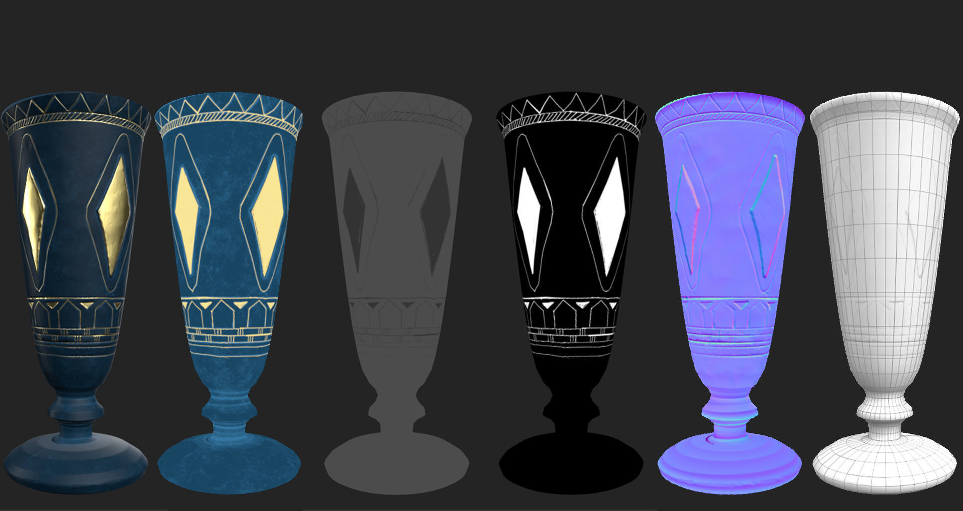 Stylized Egyptian Interior 3D model_20