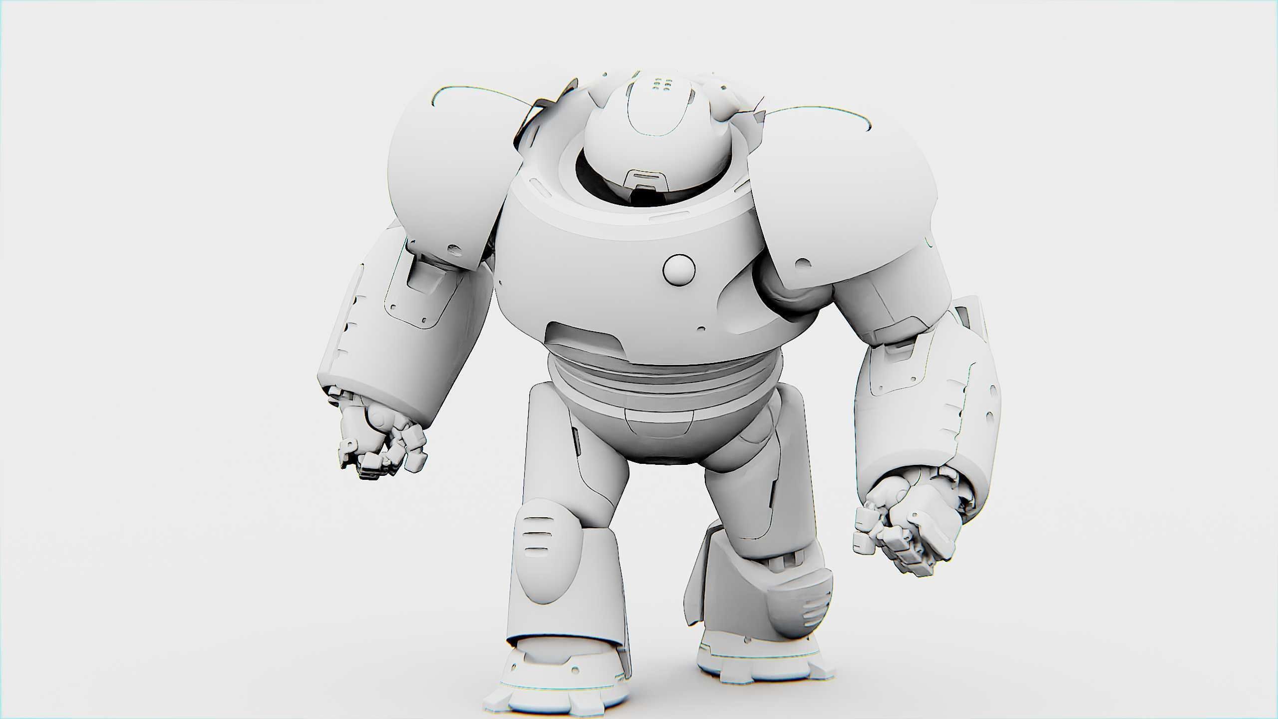 BATTLE DROID FELIX Rigged for Unreal Engine - Unity - MIXAMO 3D model_32