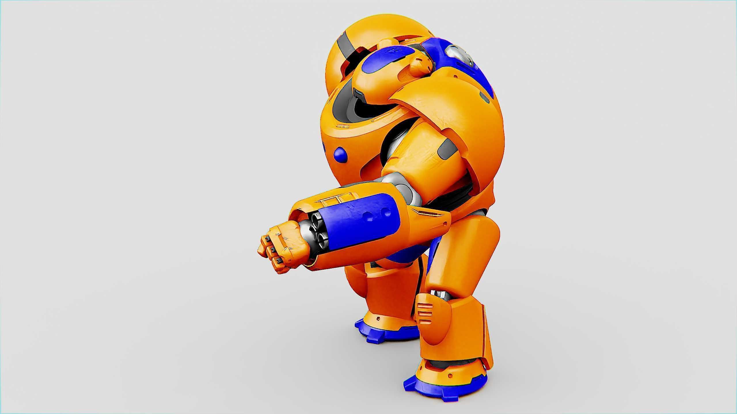 BATTLE DROID FELIX Rigged for Unreal Engine - Unity - MIXAMO 3D model_6