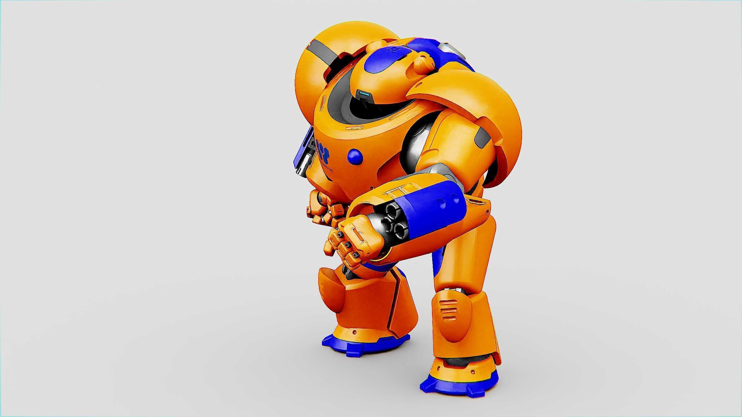 BATTLE DROID FELIX Rigged for Unreal Engine - Unity - MIXAMO 3D model_5