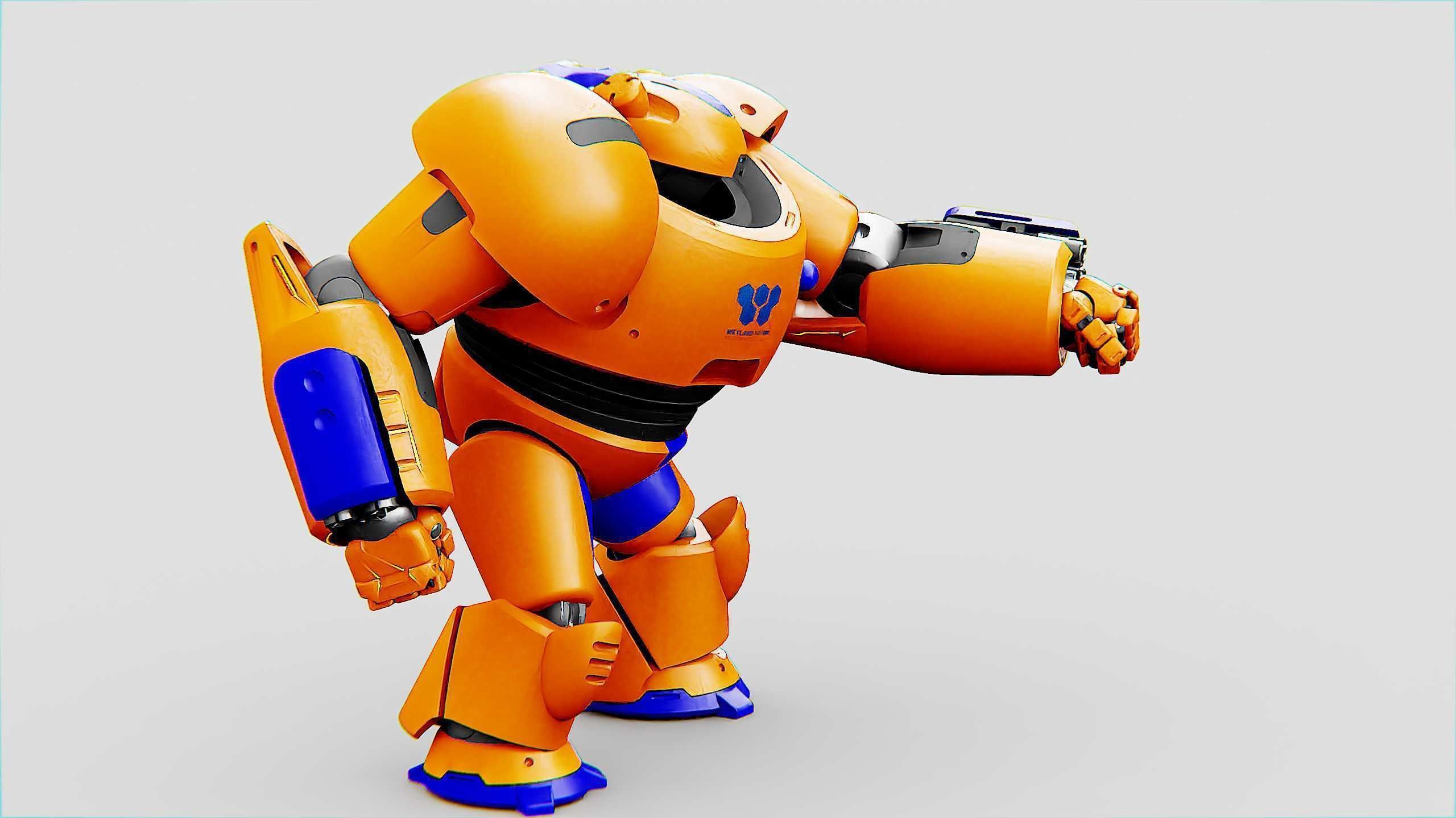 BATTLE DROID FELIX Rigged for Unreal Engine - Unity - MIXAMO 3D model_14