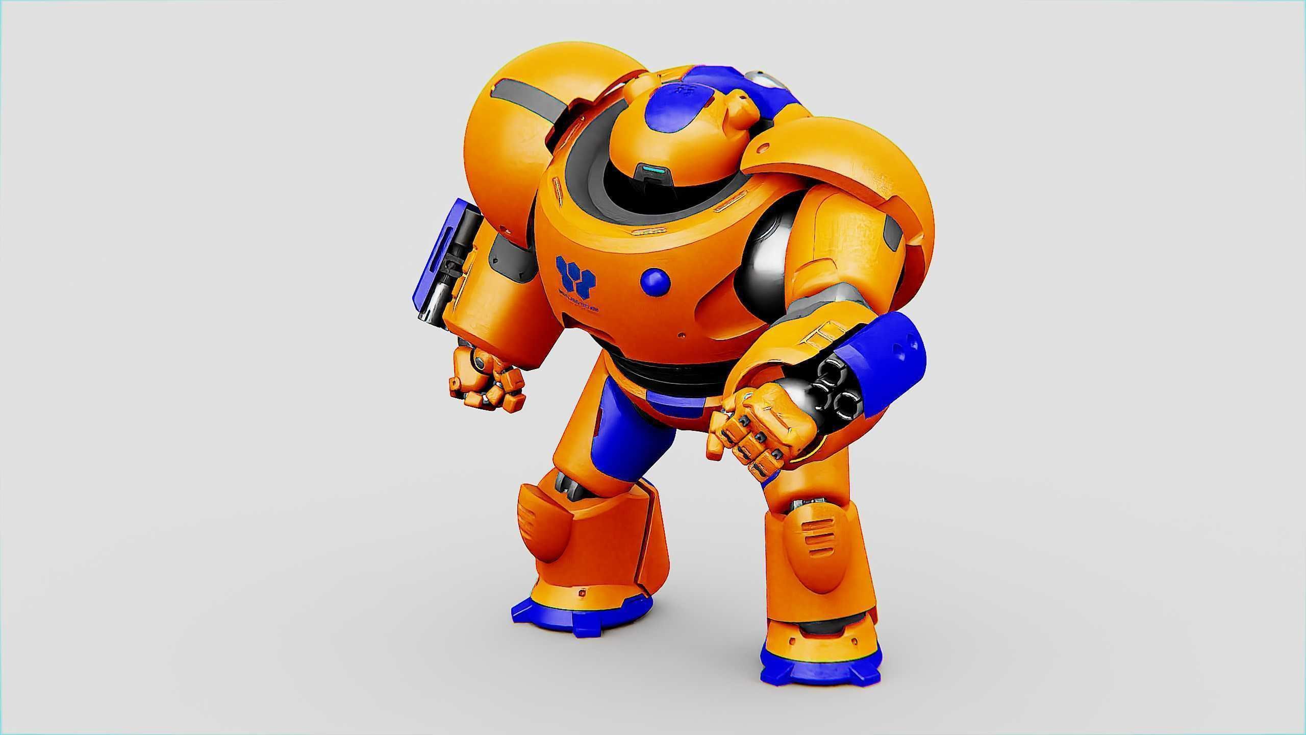 BATTLE DROID FELIX Rigged for Unreal Engine - Unity - MIXAMO 3D model_4