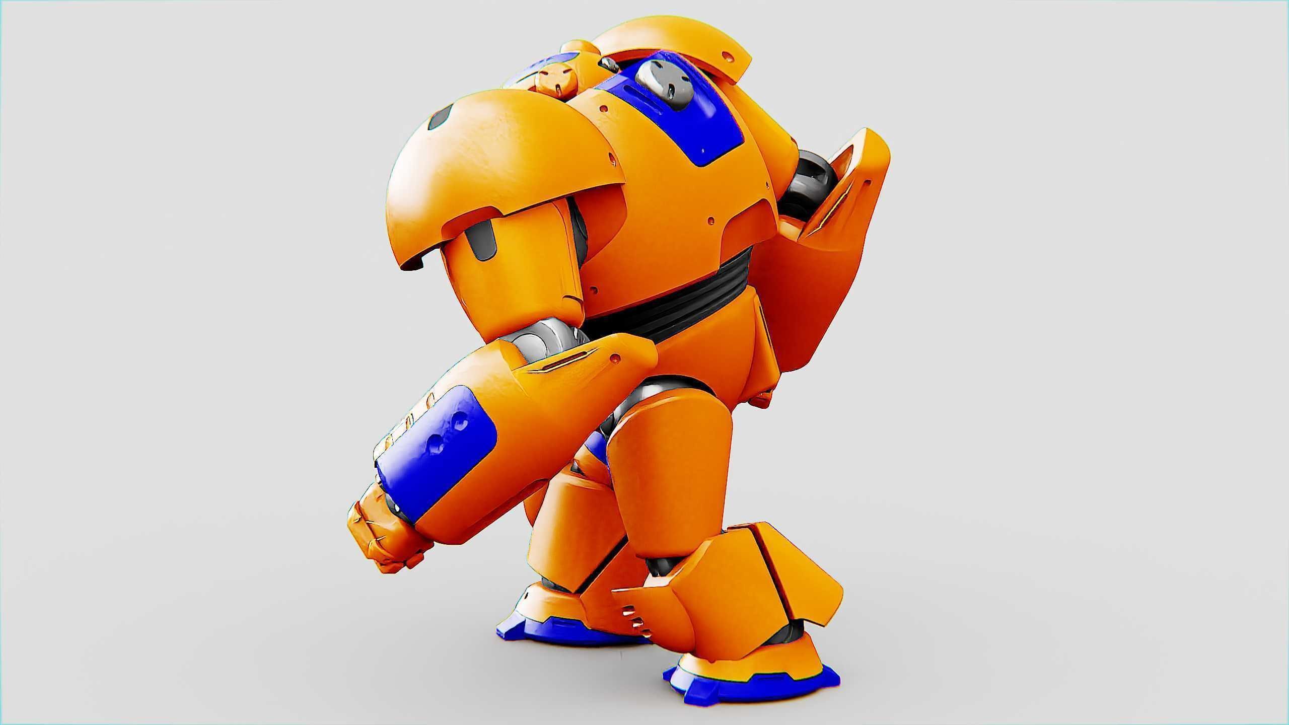 BATTLE DROID FELIX Rigged for Unreal Engine - Unity - MIXAMO 3D model_28