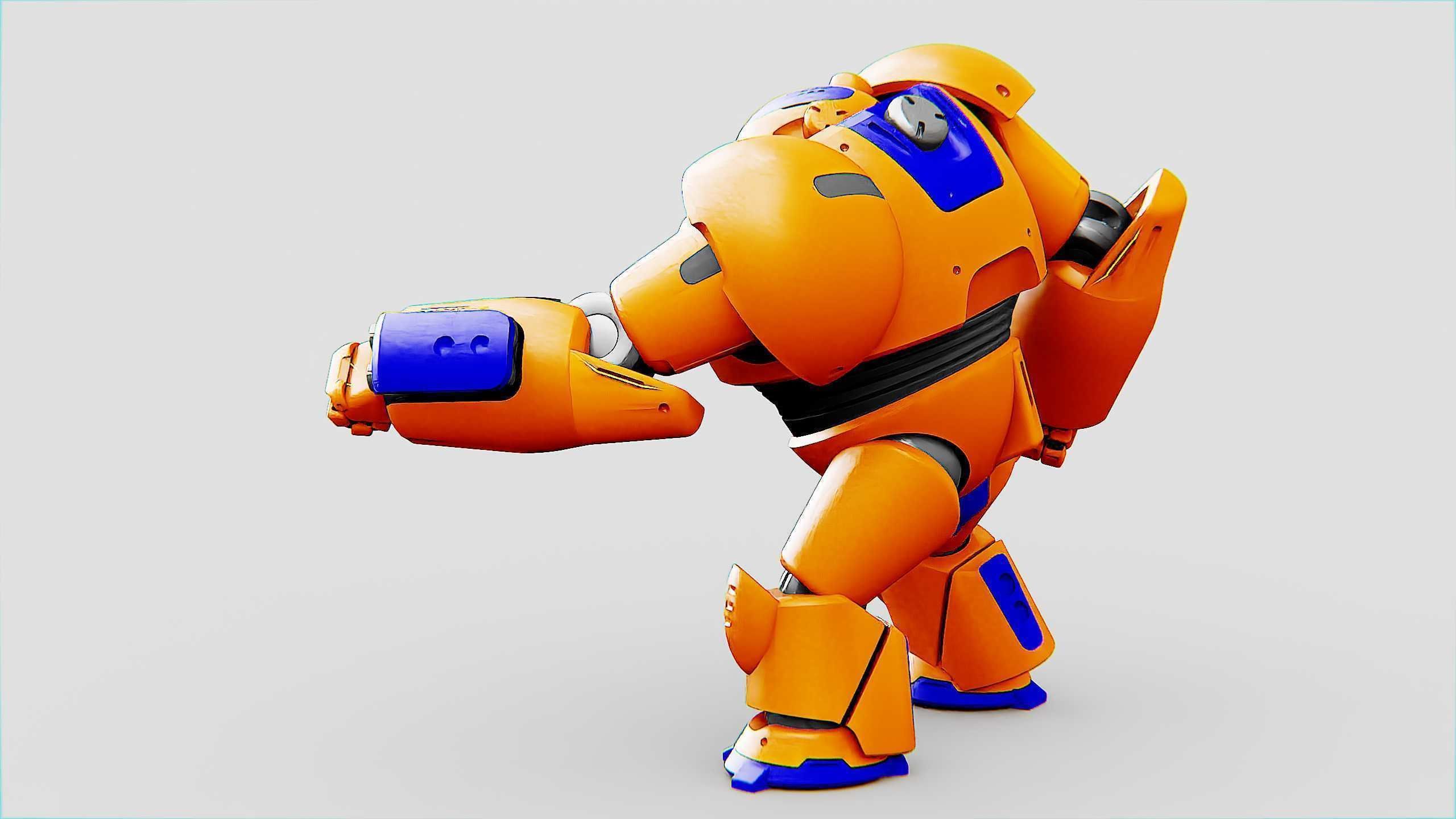 BATTLE DROID FELIX Rigged for Unreal Engine - Unity - MIXAMO 3D model_8