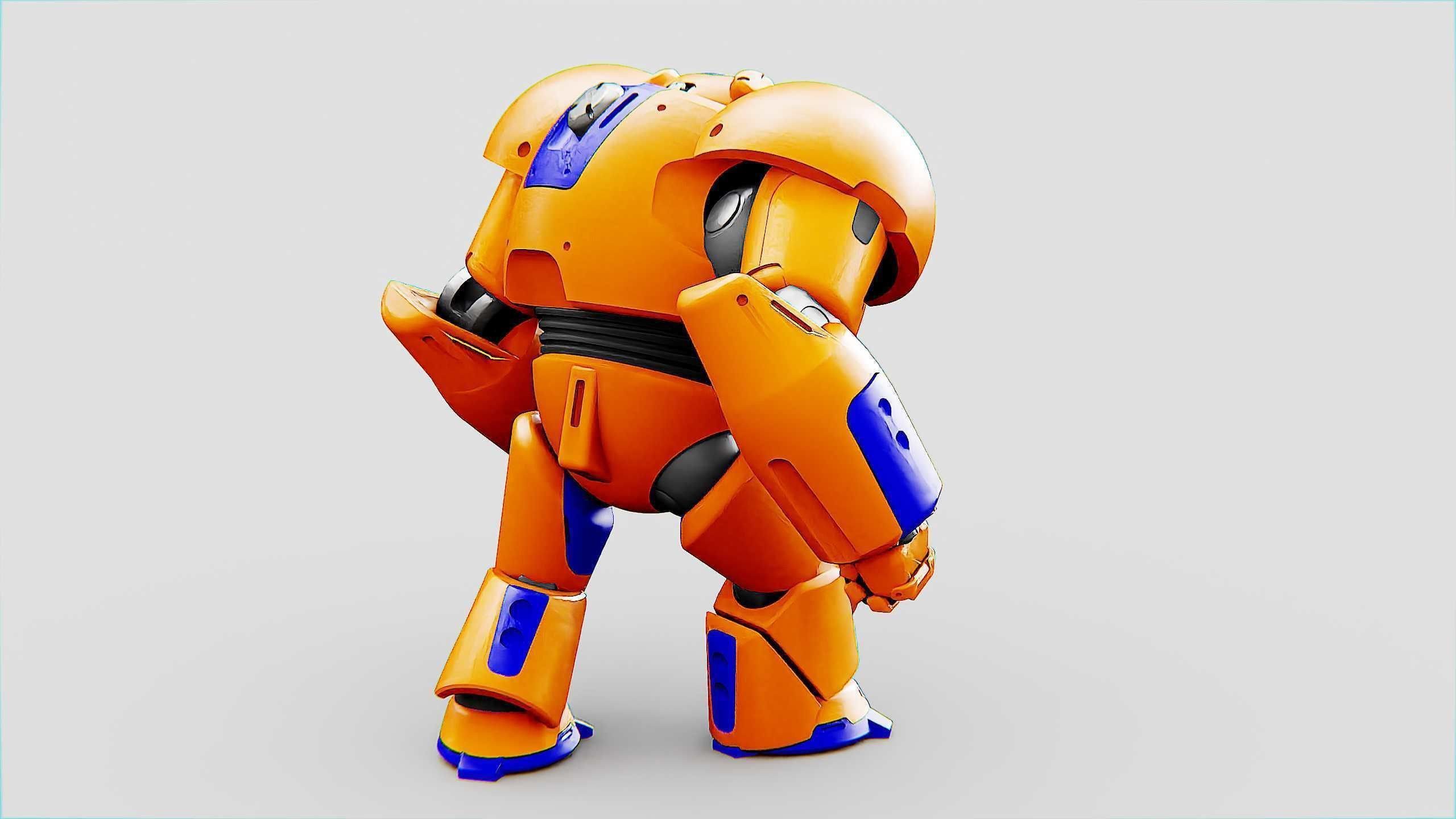 BATTLE DROID FELIX Rigged for Unreal Engine - Unity - MIXAMO 3D model_30