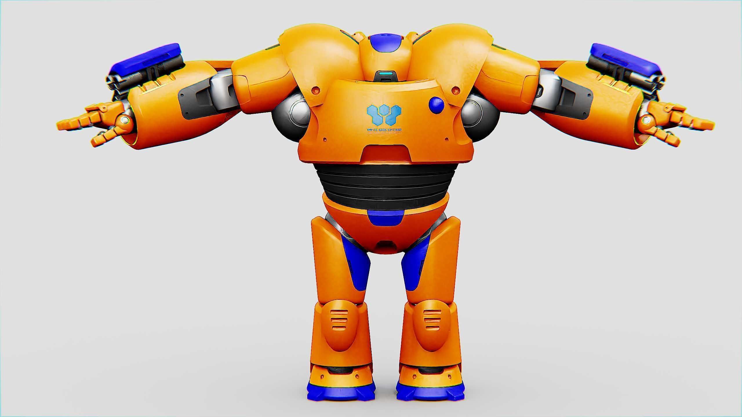 BATTLE DROID FELIX Rigged for Unreal Engine - Unity - MIXAMO 3D model_24