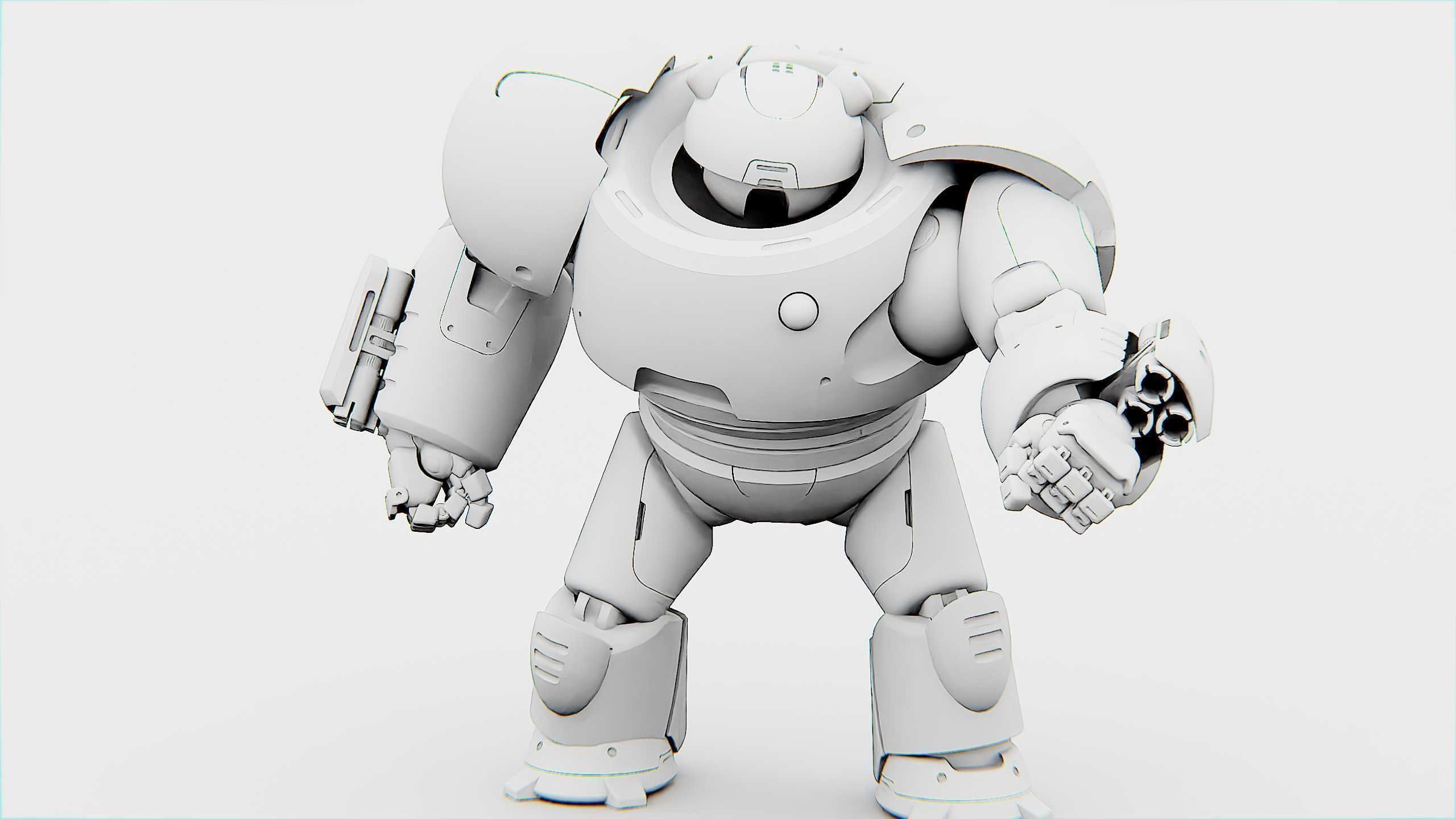 BATTLE DROID FELIX Rigged for Unreal Engine - Unity - MIXAMO 3D model_35