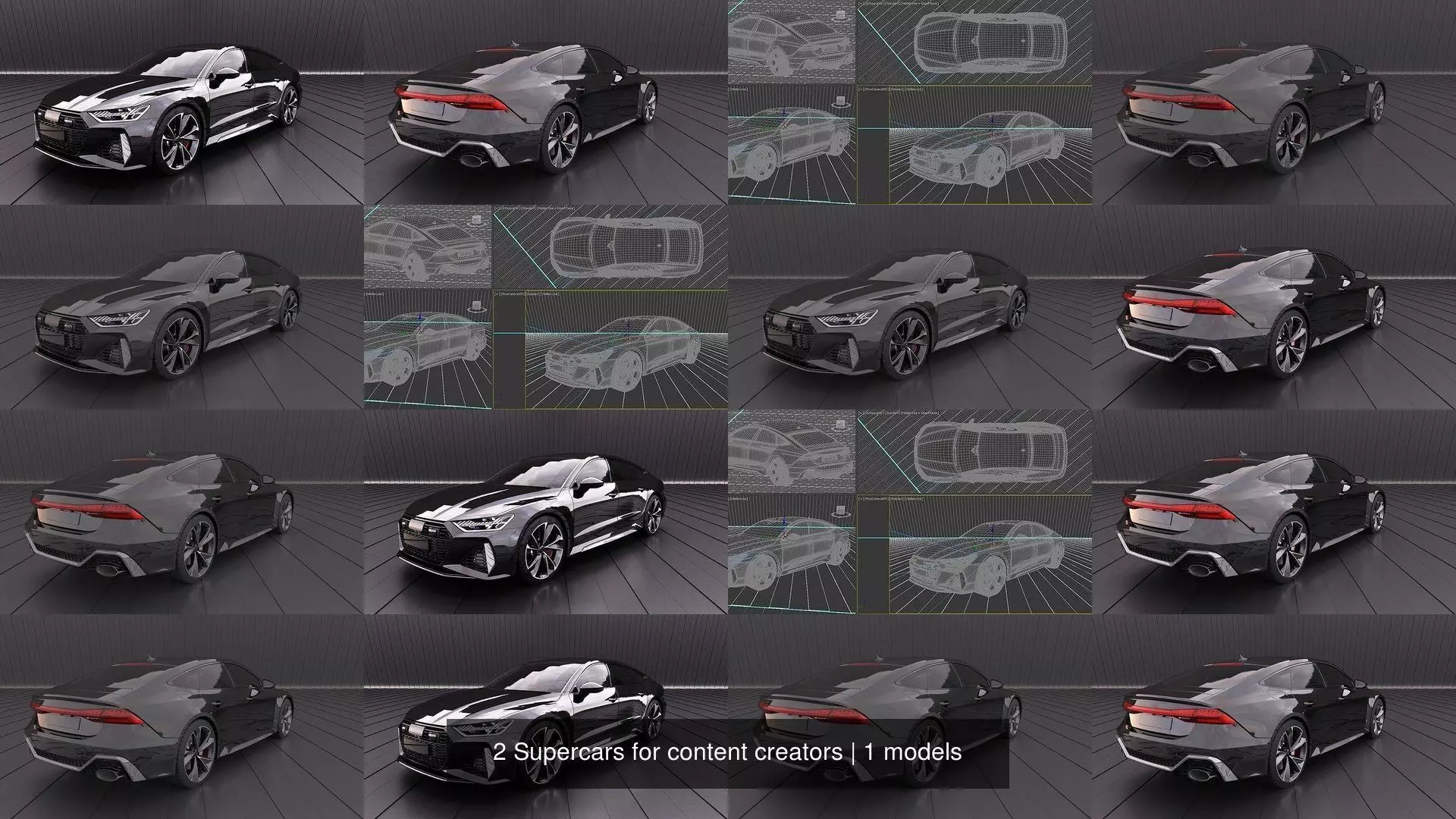 2 Supercars for content creators 3D Model Collection_3