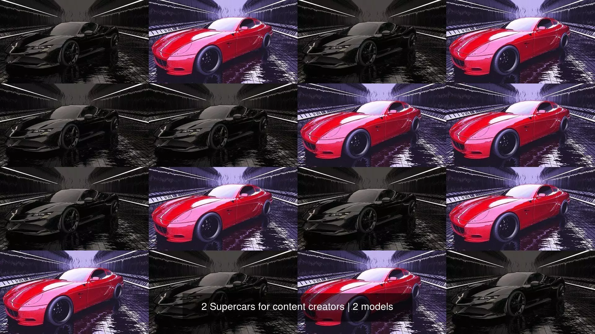 2 Supercars for content creators 3D Model Collection_3