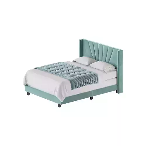 Boyd Sleep Valencia Velvet Upholstered Platform Bed