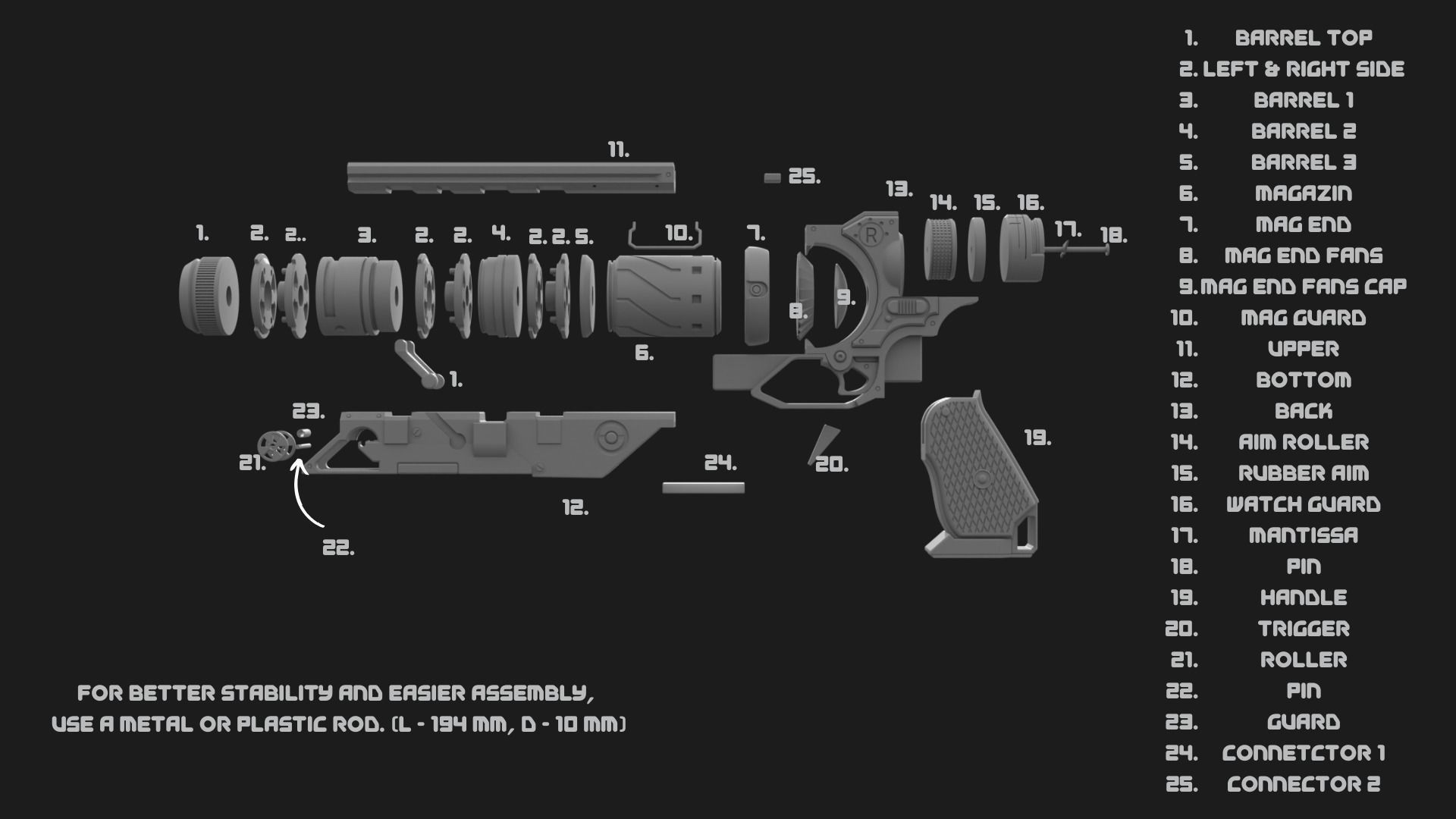 Attention to detail Wingman from Apex Legends 3D print model_6