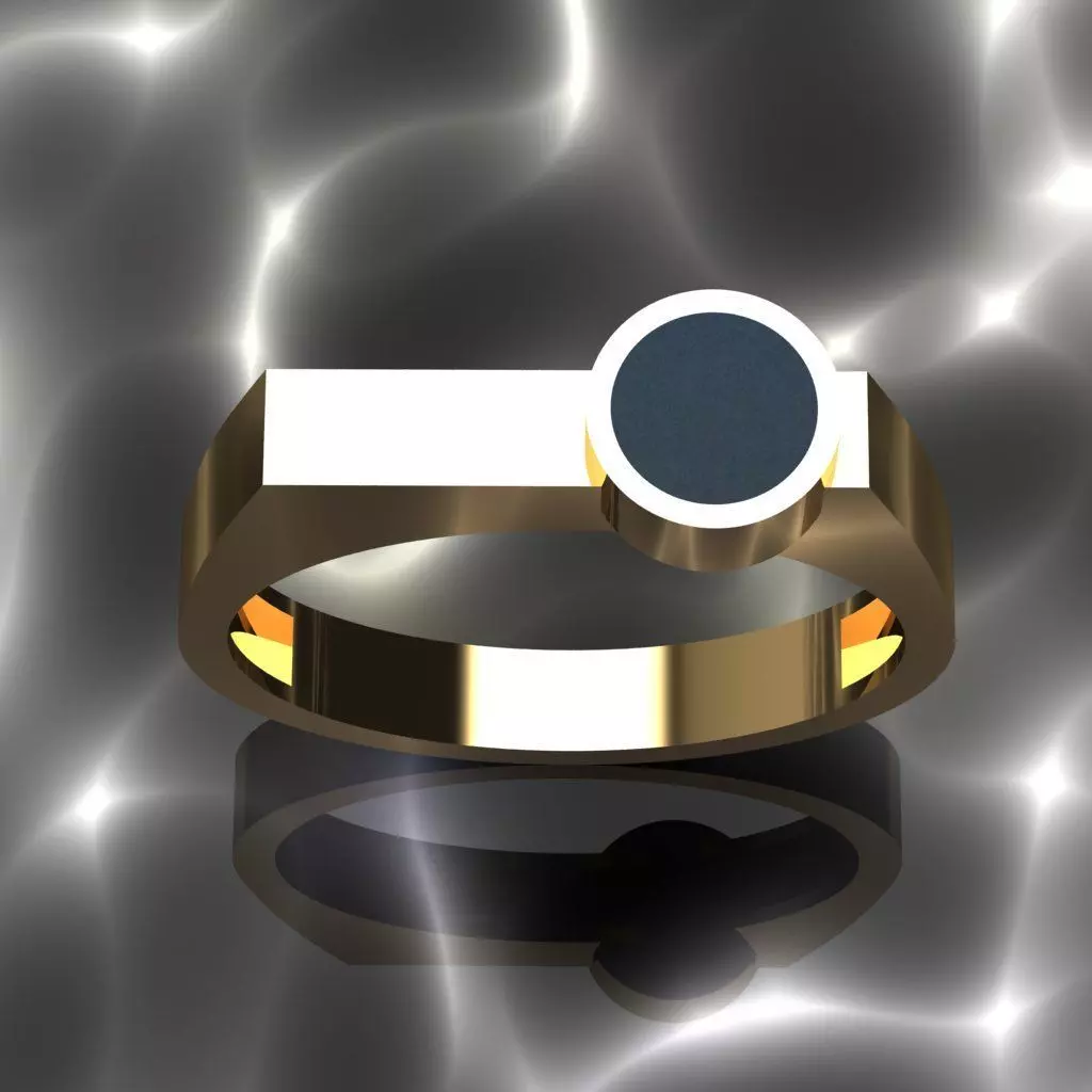 Women ring 3D model_0