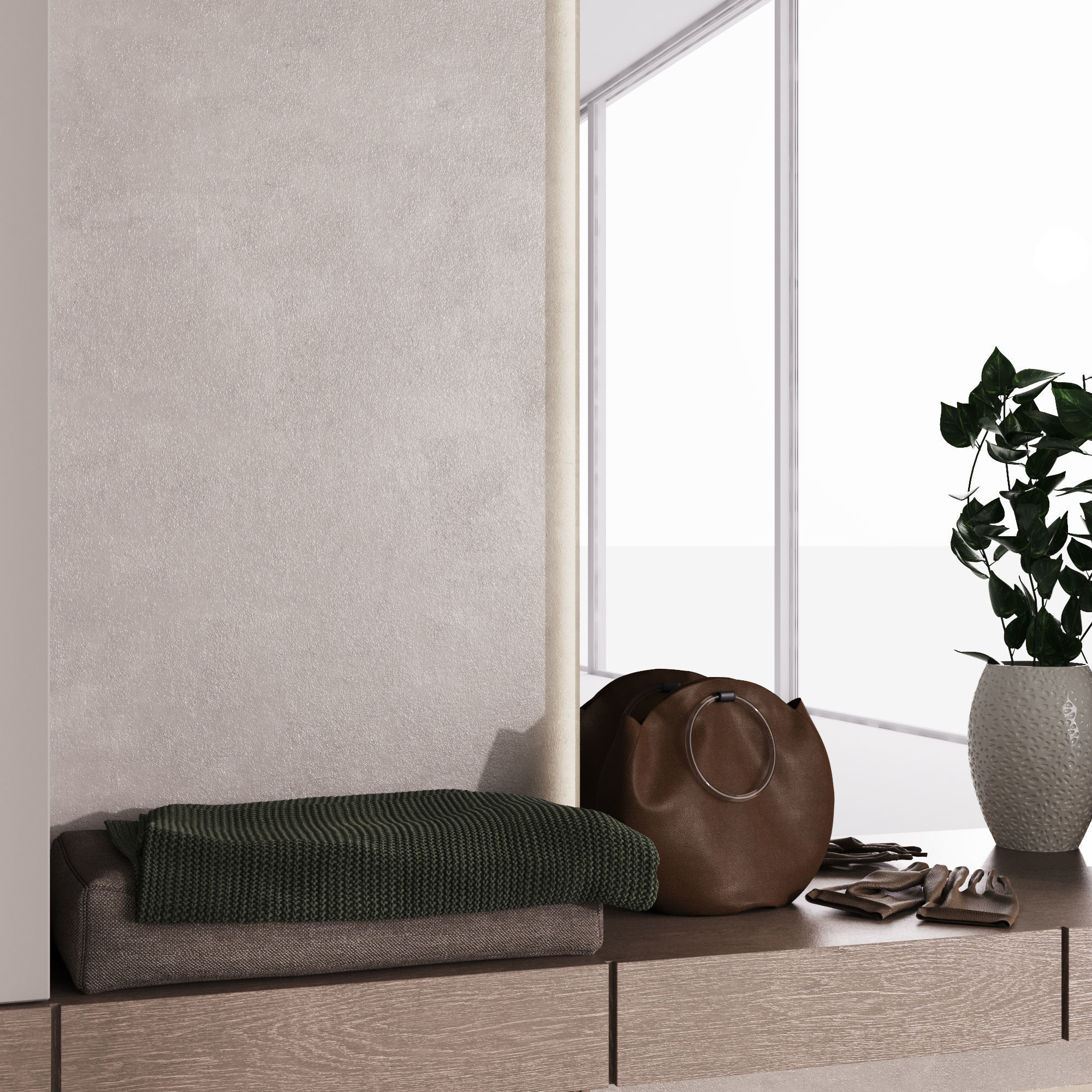 Composition in the hallway 11 3D model_6