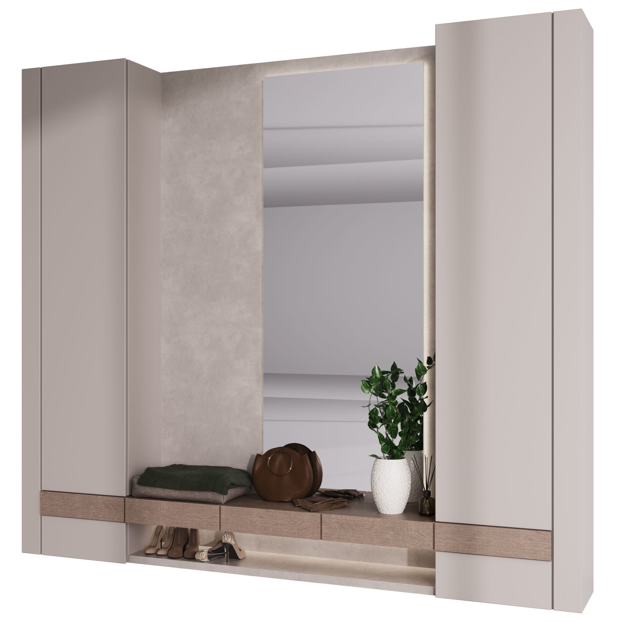 Composition in the hallway 11 3D model_2