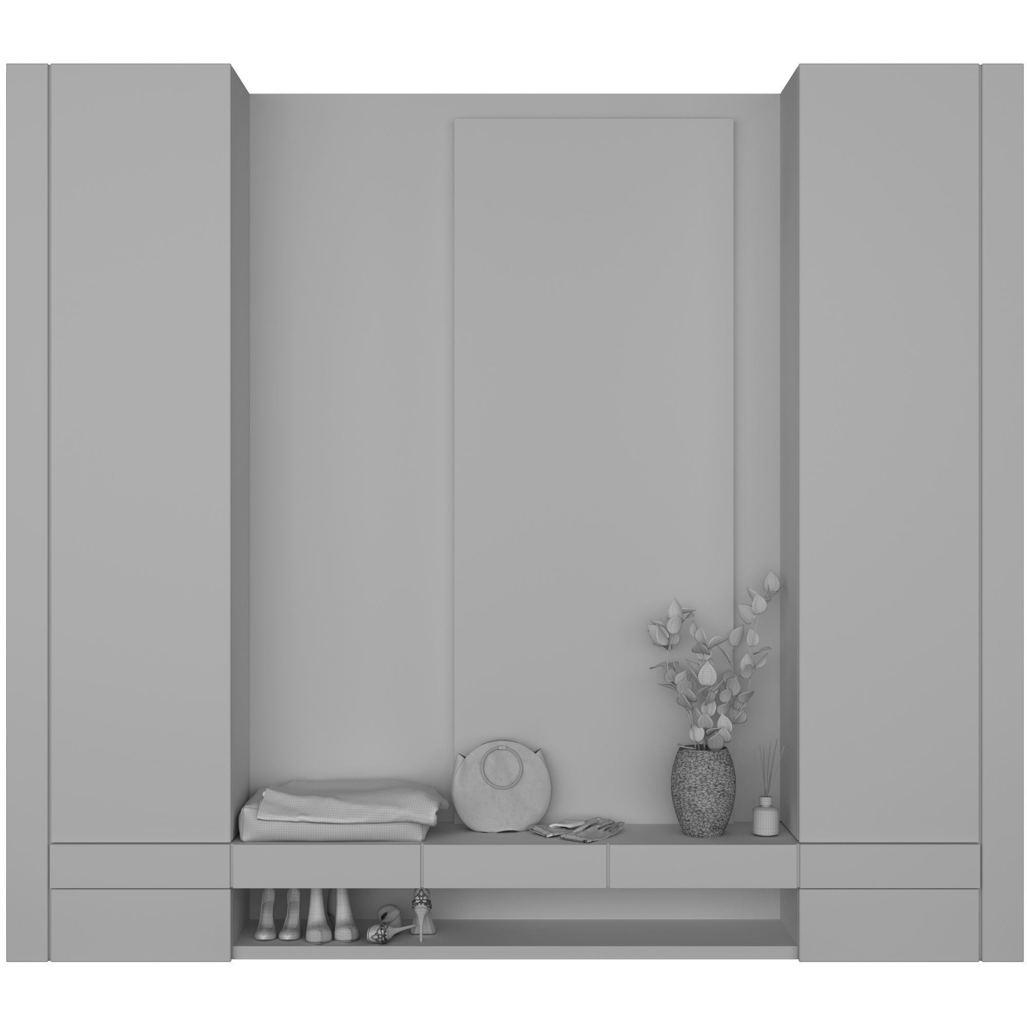 Composition in the hallway 11 3D model_8