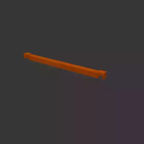 3D Rack Support Bar Model