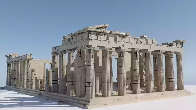 Ancient Greece Temple in Doric Order